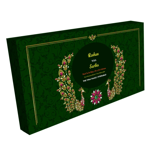 18 Compartments Standard Gold Finish Gift Box | Sweets | Chocolates | Dry Fruit Bites